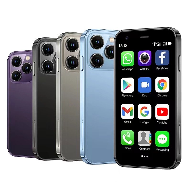 Global Version mini smart phone 3G android 8.1 quad core dual sim card long time standby gaming phone soyes xs15